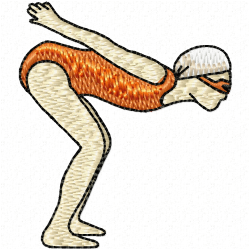 Swimming Embroidery Design 12 Swimming Embroidery Design 12